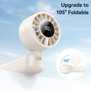 Ventilatore portatile pieghevole con display digitale USAMS ZB352, ZB352 (Black), ZB352 (Beige)
