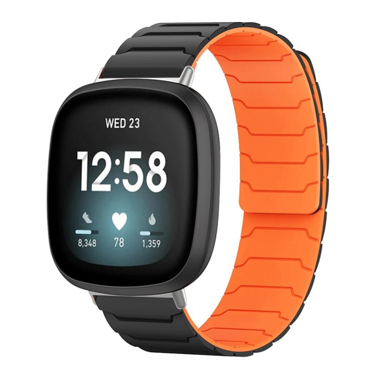 Cinturino per orologio magnetico in silicone xDfind, For Fitbit Versa 4 / 3 / Sense 2 / Sense