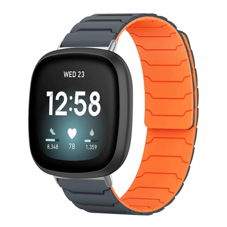 Cinturino per orologio magnetico in silicone xDfind, For Fitbit Versa 4 / 3 / Sense 2 / Sense