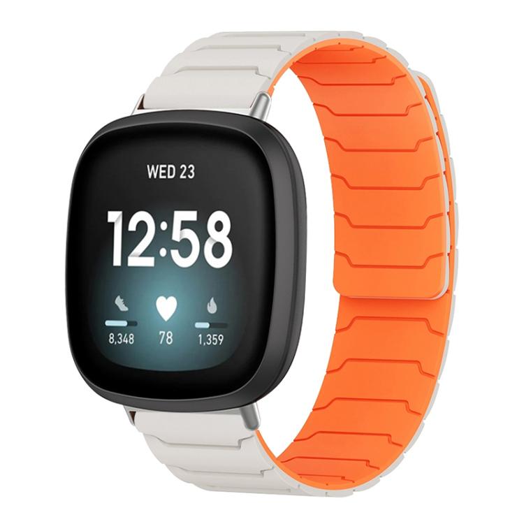 Cinturino per orologio magnetico in silicone xDfind, For Fitbit Versa 4 / 3 / Sense 2 / Sense