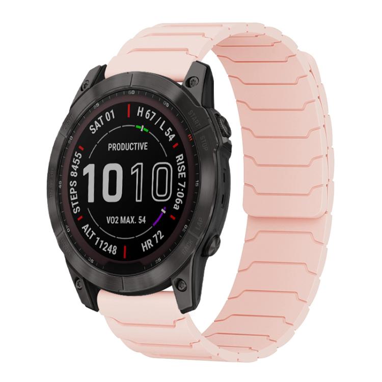 Cinturino per orologio magnetico in silicone xDfind, For Garmin Fenix 8/7X/6X/5X 26mm, For Garmin Fenix 8/7/6/5 22mm