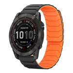 Cinturino per orologio magnetico in silicone xDfind, For Garmin Fenix 8/7X/6X/5X 26mm, For Garmin Fenix 8/7/6/5 22mm