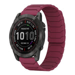 Cinturino per orologio magnetico in silicone xDfind, For Garmin Fenix 8/7X/6X/5X 26mm, For Garmin Fenix 8/7/6/5 22mm