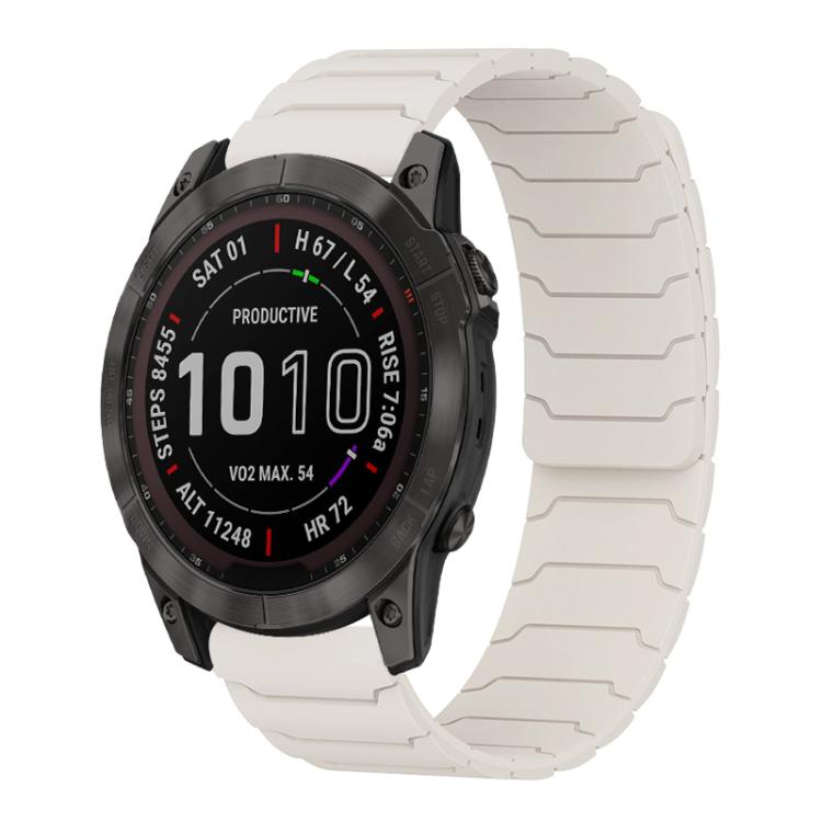 Cinturino per orologio magnetico in silicone xDfind, For Garmin Fenix 8/7X/6X/5X 26mm, For Garmin Fenix 8/7/6/5 22mm