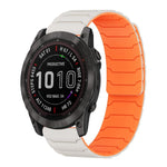Cinturino per orologio magnetico in silicone xDfind, For Garmin Fenix 8/7X/6X/5X 26mm, For Garmin Fenix 8/7/6/5 22mm