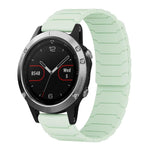 Cinturino per orologio magnetico in silicone xDfind, For Garmin Fenix 8/7X/6X/5X 26mm, For Garmin Fenix 8/7/6/5 22mm