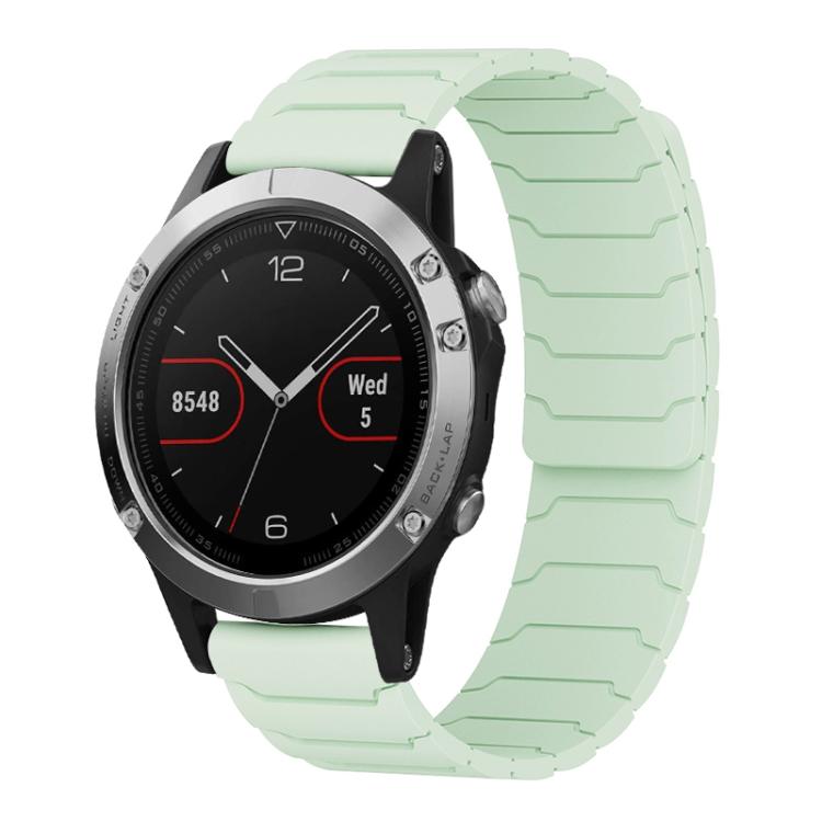 Cinturino per orologio magnetico in silicone xDfind, For Garmin Fenix 8/7X/6X/5X 26mm, For Garmin Fenix 8/7/6/5 22mm