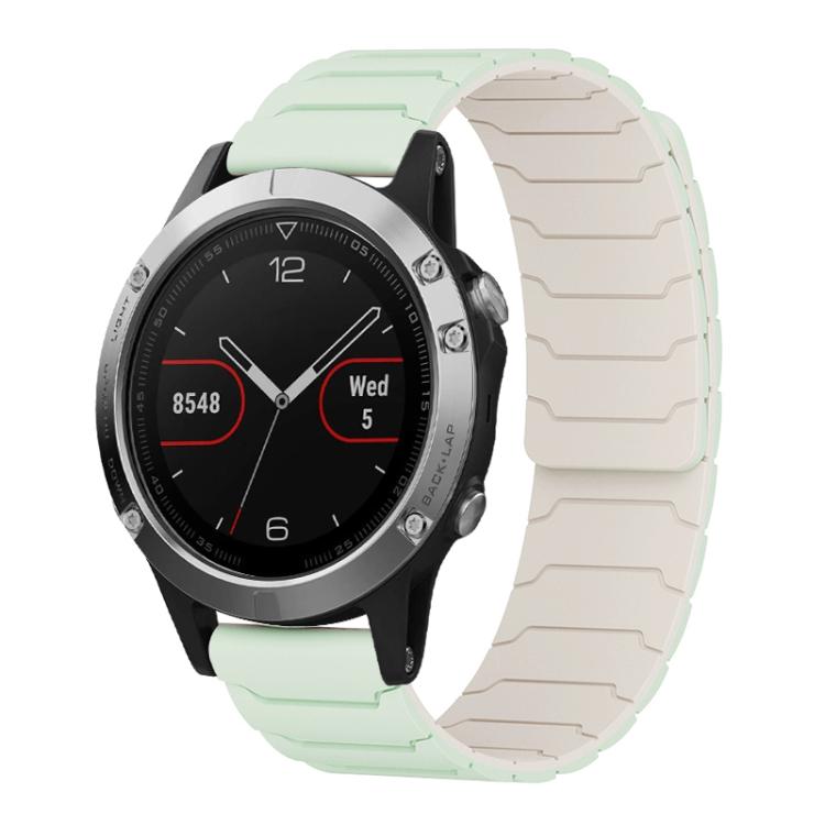 Cinturino per orologio magnetico in silicone xDfind, For Garmin Fenix 8/7X/6X/5X 26mm, For Garmin Fenix 8/7/6/5 22mm