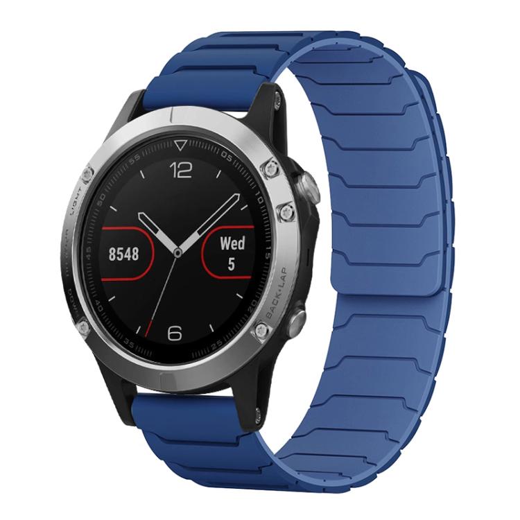 Cinturino per orologio magnetico in silicone xDfind, For Garmin Fenix 8/7X/6X/5X 26mm, For Garmin Fenix 8/7/6/5 22mm