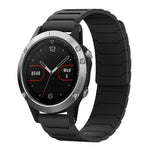 Cinturino per orologio magnetico in silicone xDfind, For Garmin Fenix 8/7X/6X/5X 26mm, For Garmin Fenix 8/7/6/5 22mm