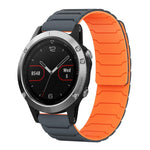 Cinturino per orologio magnetico in silicone xDfind, For Garmin Fenix 8/7X/6X/5X 26mm, For Garmin Fenix 8/7/6/5 22mm