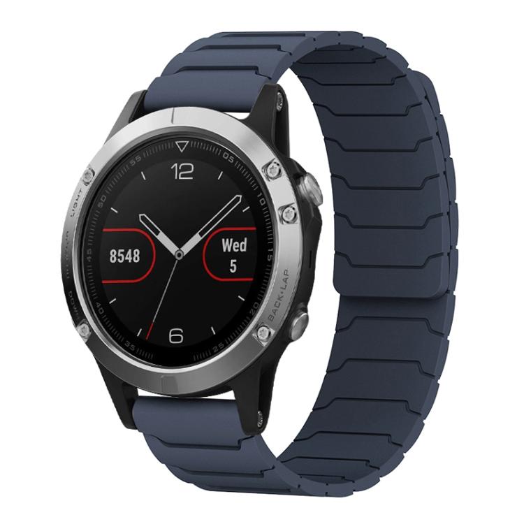 Cinturino per orologio magnetico in silicone xDfind, For Garmin Fenix 8/7X/6X/5X 26mm, For Garmin Fenix 8/7/6/5 22mm