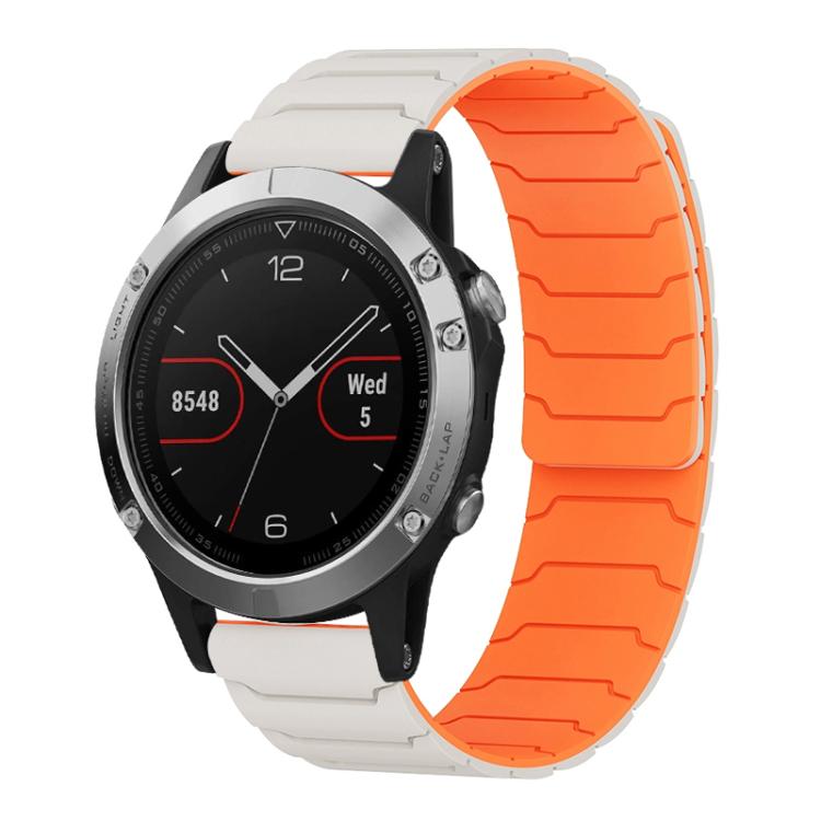 Cinturino per orologio magnetico in silicone xDfind, For Garmin Fenix 8/7X/6X/5X 26mm, For Garmin Fenix 8/7/6/5 22mm