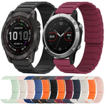 Cinturino per orologio magnetico in silicone xDfind, For Garmin Fenix 8/7X/6X/5X 26mm, For Garmin Fenix 8/7/6/5 22mm