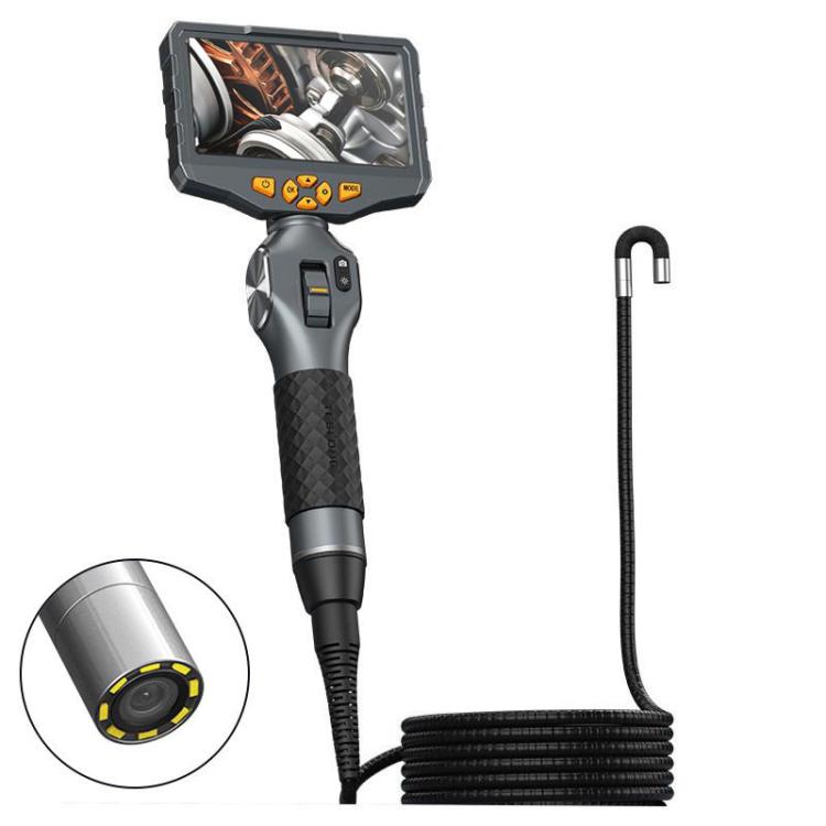 TESLONG TD500 Endoscopio con ampio schermo HD da 5 pollici, doppio sterzo, supporto Wi-Fi e cavo da 1,55 m., 6.5mm Single Lens, 6.5mm Dual Lens, 3.9mm Single Lens