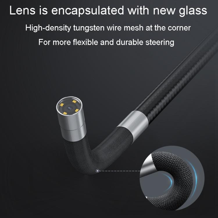TESLONG TD500 Endoscopio con ampio schermo HD da 5 pollici, doppio sterzo, supporto Wi-Fi e cavo da 1,55 m., 6.5mm Single Lens, 6.5mm Dual Lens, 3.9mm Single Lens