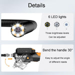 TESLONG NTS300 Endoscopio industriale con ampio schermo da 5 pollici, strumento per riparazioni auto, 7.6mm Single Lens / 3m, 7.6mm Single Lens / 5m, 5.5mm Single Lens / 1m, 5.5mm Single Lens / 3m, 3.9mm Single Lens / 1m, 3.9mm Single Lens / 3m        ...