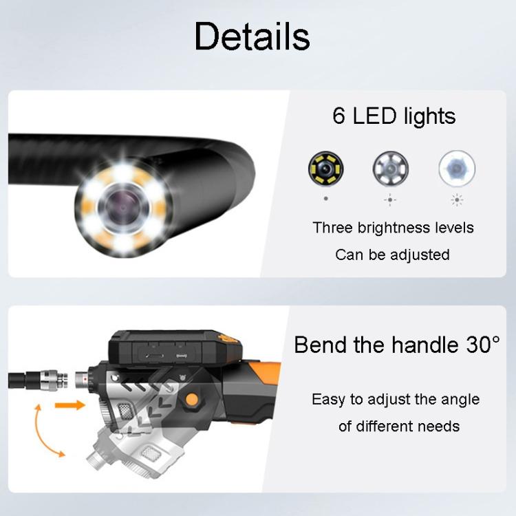 TESLONG NTS300 Endoscopio industriale con ampio schermo da 5 pollici, strumento per riparazioni auto, 7.6mm Single Lens / 3m, 7.6mm Single Lens / 5m, 5.5mm Single Lens / 1m, 5.5mm Single Lens / 3m, 3.9mm Single Lens / 1m, 3.9mm Single Lens / 3m        ...