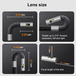 TESLONG TF600 Endoscopio industriale con schermo da 6 pollici, rotazione a 360 gradi, supporto Wi-Fi e cavo da 1,55 m., 6.5mm Dual Lens