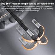 TESLONG TF600 Endoscopio industriale con schermo da 6 pollici, rotazione a 360 gradi, supporto Wi-Fi e cavo da 1,55 m., 3.9mm Single Lens, 6.5mm Single Lens, 6.5mm Dual Lens