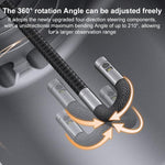 TESLONG TF600 Endoscopio industriale con schermo da 6 pollici, rotazione a 360 gradi, supporto Wi-Fi e cavo da 1,55 m., 6.5mm Dual Lens