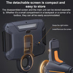 TESLONG TF600 Endoscopio industriale con schermo da 6 pollici, rotazione a 360 gradi, supporto Wi-Fi e cavo da 1,55 m., 6.5mm Dual Lens