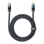 Cavo dati REMAX CB09 PD30W da Type-C a 8 pin con rivestimento intrecciato per ricarica rapida, lunghezza: 1,2 m, Type-C to 8 Pin