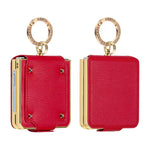 Custodia per telefono VIETAO in ecopelle colorata con anello, For Galaxy Z Flip8 5G, For Samsung Galaxy Z Flip7