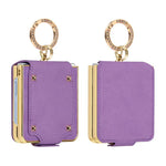 Custodia per telefono VIETAO in ecopelle colorata con anello, For Galaxy Z Flip8 5G, For Samsung Galaxy Z Flip7