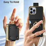 Custodia per telefono VIETAO in ecopelle colorata con anello, For Galaxy Z Flip8 5G, For Samsung Galaxy Z Flip7