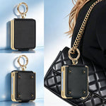 Custodia per telefono VIETAO in ecopelle colorata con anello, For Galaxy Z Flip8 5G, For Samsung Galaxy Z Flip7