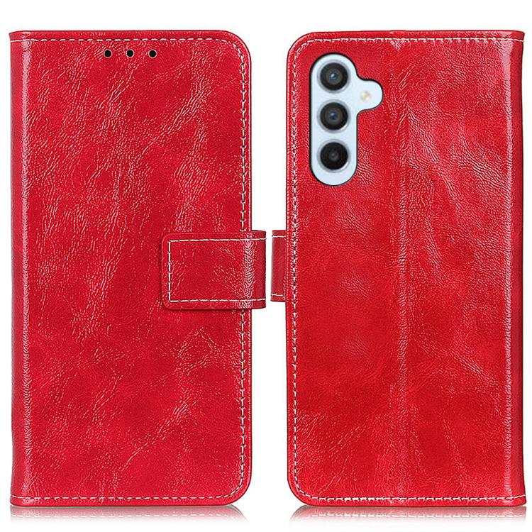 Custodia per telefono in pelle con texture Crazy Horse in stile retrò, For Galaxy S26 FE 5G, For Samsung Galaxy S26+ 5G, For Samsung Galaxy S26 Edge 5G, For Samsung Galaxy S26 Ultra 5G, For Samsung Galaxy S26 5G, For Samsung Galaxy S25 FE 5G