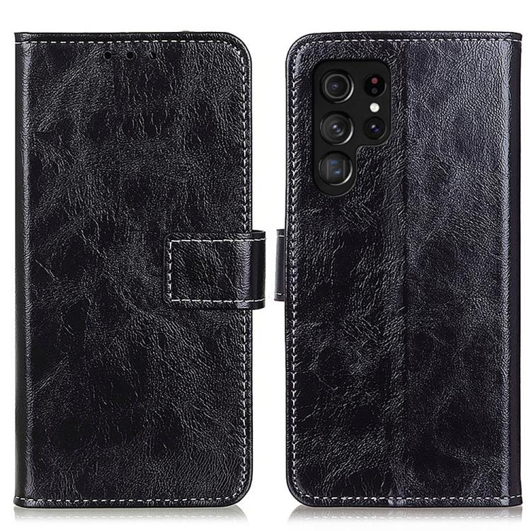 Custodia per telefono in pelle con texture Crazy Horse in stile retrò, For Galaxy S26 FE 5G, For Samsung Galaxy S26+ 5G, For Samsung Galaxy S26 Edge 5G, For Samsung Galaxy S26 Ultra 5G, For Samsung Galaxy S26 5G, For Samsung Galaxy S25 FE 5G