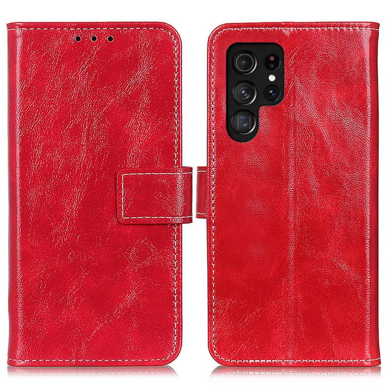 Custodia per telefono in pelle con texture Crazy Horse in stile retrò, For Galaxy S26 FE 5G, For Samsung Galaxy S26+ 5G, For Samsung Galaxy S26 Edge 5G, For Samsung Galaxy S26 Ultra 5G, For Samsung Galaxy S26 5G, For Samsung Galaxy S25 FE 5G