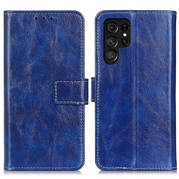 Custodia per telefono in pelle con texture Crazy Horse in stile retrò, For Galaxy S26 FE 5G, For Samsung Galaxy S26+ 5G, For Samsung Galaxy S26 Edge 5G, For Samsung Galaxy S26 Ultra 5G, For Samsung Galaxy S26 5G, For Samsung Galaxy S25 FE 5G