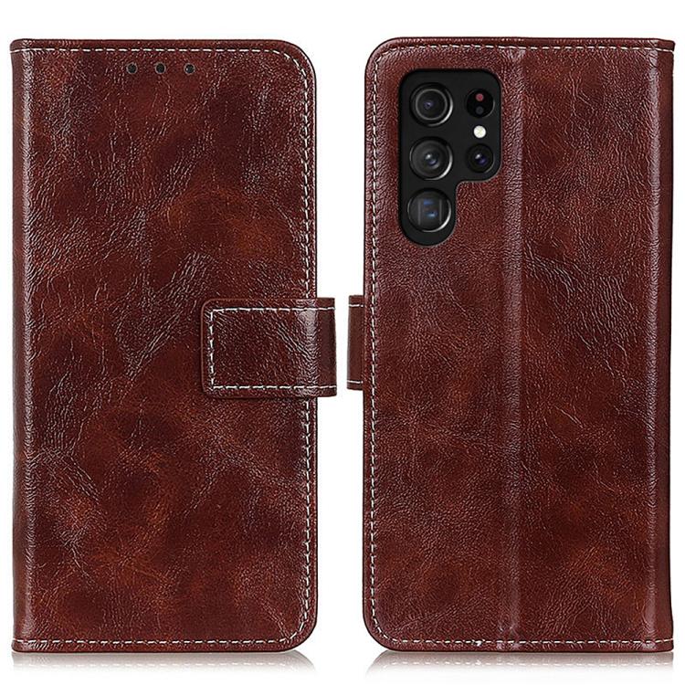 Custodia per telefono in pelle con texture Crazy Horse in stile retrò, For Galaxy S26 FE 5G, For Samsung Galaxy S26+ 5G, For Samsung Galaxy S26 Edge 5G, For Samsung Galaxy S26 Ultra 5G, For Samsung Galaxy S26 5G, For Samsung Galaxy S25 FE 5G