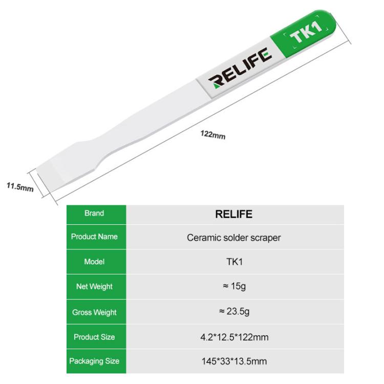 Raschietto in ceramica antistatico e non magnetico Relife TK1, Relife TK1