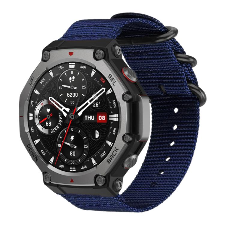 Cinturino per orologio in nylon e tela con fibbia ad anello xDfind, For Amazfit T-Rex 3