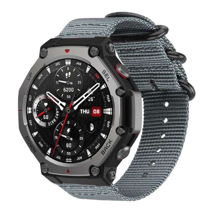 Cinturino per orologio in nylon e tela con fibbia ad anello xDfind, For Amazfit T-Rex 3