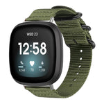 Cinturino per orologio in nylon e tela con fibbia ad anello xDfind, For Fitbit Versa 4 / 3 / Sense 2 / Sense, For Fitbit Versa 2 / Versa / Versa Lite