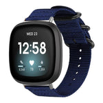 Cinturino per orologio in nylon e tela con fibbia ad anello xDfind, For Fitbit Versa 4 / 3 / Sense 2 / Sense, For Fitbit Versa 2 / Versa / Versa Lite