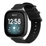 Cinturino per orologio in nylon e tela con fibbia ad anello xDfind, For Fitbit Versa 4 / 3 / Sense 2 / Sense, For Fitbit Versa 2 / Versa / Versa Lite
