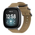 Cinturino per orologio in nylon e tela con fibbia ad anello xDfind, For Fitbit Versa 4 / 3 / Sense 2 / Sense, For Fitbit Versa 2 / Versa / Versa Lite