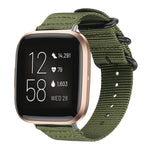 Cinturino per orologio in nylon e tela con fibbia ad anello xDfind, For Fitbit Versa 4 / 3 / Sense 2 / Sense, For Fitbit Versa 2 / Versa / Versa Lite
