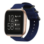 Cinturino per orologio in nylon e tela con fibbia ad anello xDfind, For Fitbit Versa 4 / 3 / Sense 2 / Sense, For Fitbit Versa 2 / Versa / Versa Lite