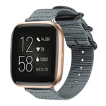 Cinturino per orologio in nylon e tela con fibbia ad anello xDfind, For Fitbit Versa 4 / 3 / Sense 2 / Sense, For Fitbit Versa 2 / Versa / Versa Lite