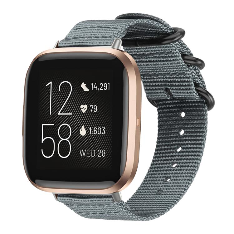 Cinturino per orologio in nylon e tela con fibbia ad anello xDfind, For Fitbit Versa 4 / 3 / Sense 2 / Sense, For Fitbit Versa 2 / Versa / Versa Lite