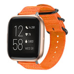 Cinturino per orologio in nylon e tela con fibbia ad anello xDfind, For Fitbit Versa 4 / 3 / Sense 2 / Sense, For Fitbit Versa 2 / Versa / Versa Lite