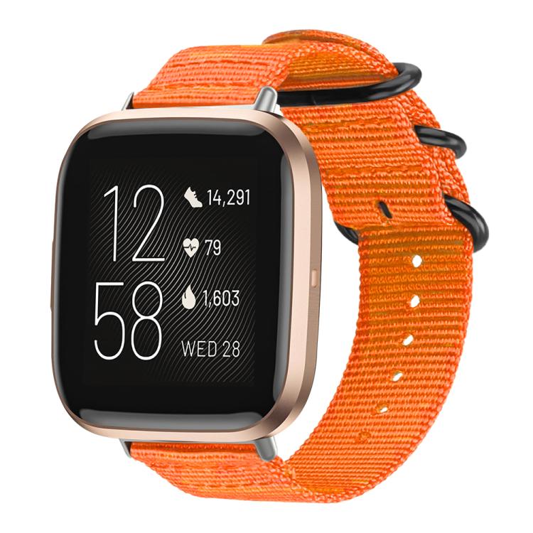 Cinturino per orologio in nylon e tela con fibbia ad anello xDfind, For Fitbit Versa 4 / 3 / Sense 2 / Sense, For Fitbit Versa 2 / Versa / Versa Lite