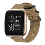 Cinturino per orologio in nylon e tela con fibbia ad anello xDfind, For Fitbit Versa 4 / 3 / Sense 2 / Sense, For Fitbit Versa 2 / Versa / Versa Lite